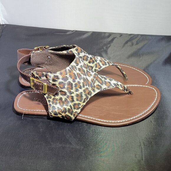 BRAND NEW AROMA LEOPARD PRINT WOMEN"S SANDAL - Picture 5 of 14